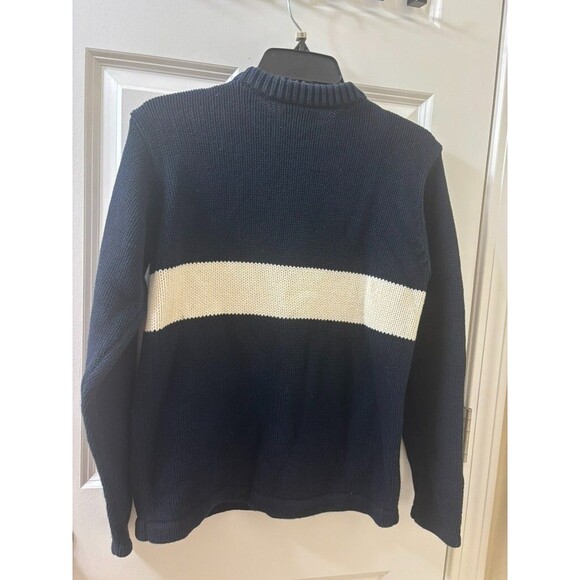 VTG Y2K Polo Jeans Co Ralph Lauren Sweater Womens SMALL Flag Knit Fits Small - Picture 9 of 9